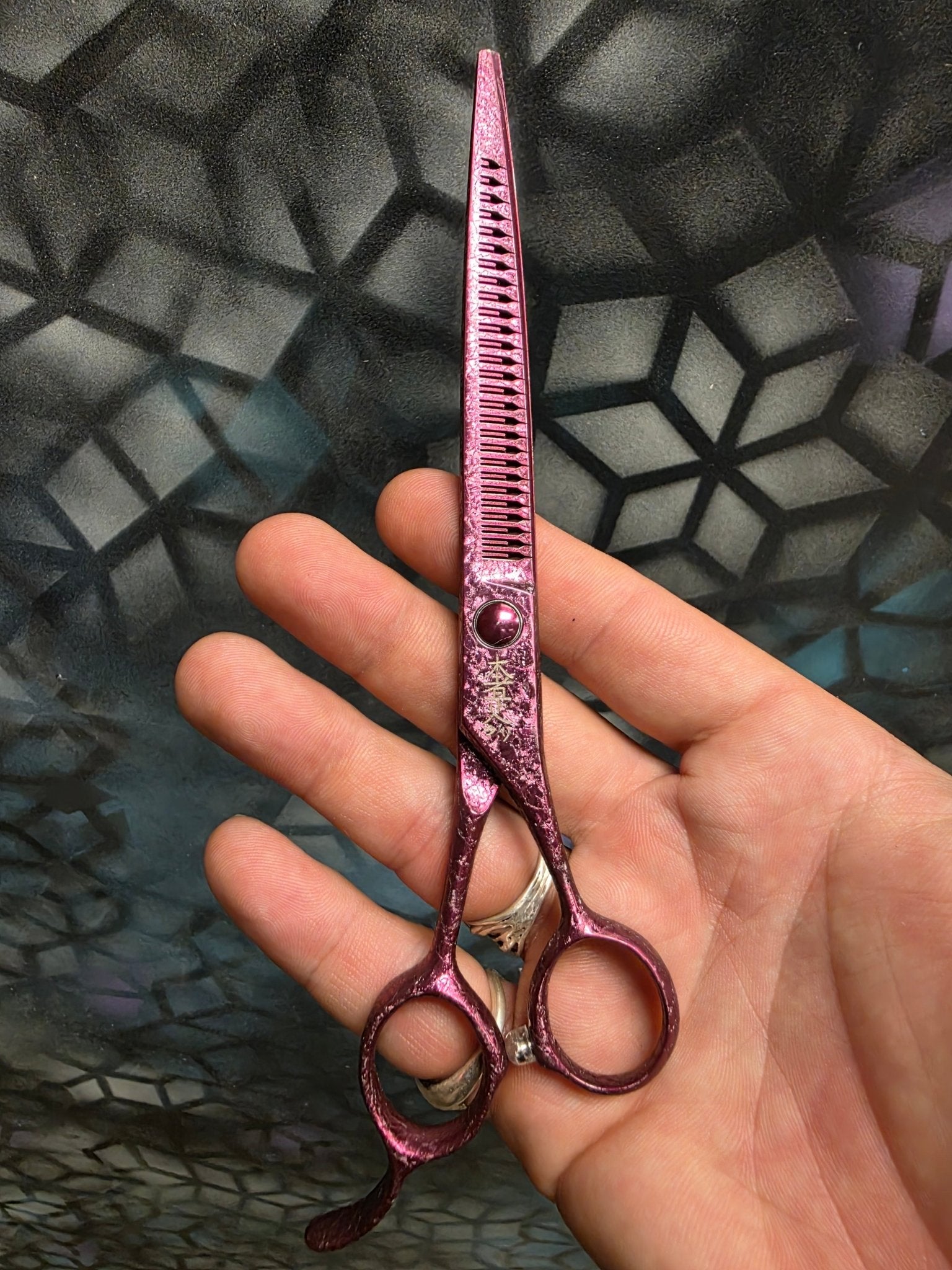 Reiki Shears - Pink Unicorn Reverse Chunker - Reiki Shears