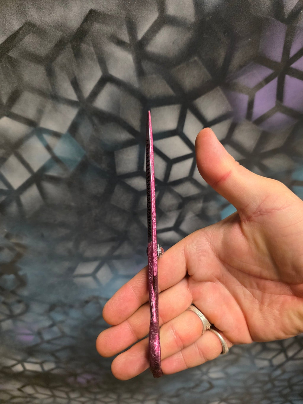 Reiki Shears - Pink Unicorn Reverse Chunker - Reiki Shears