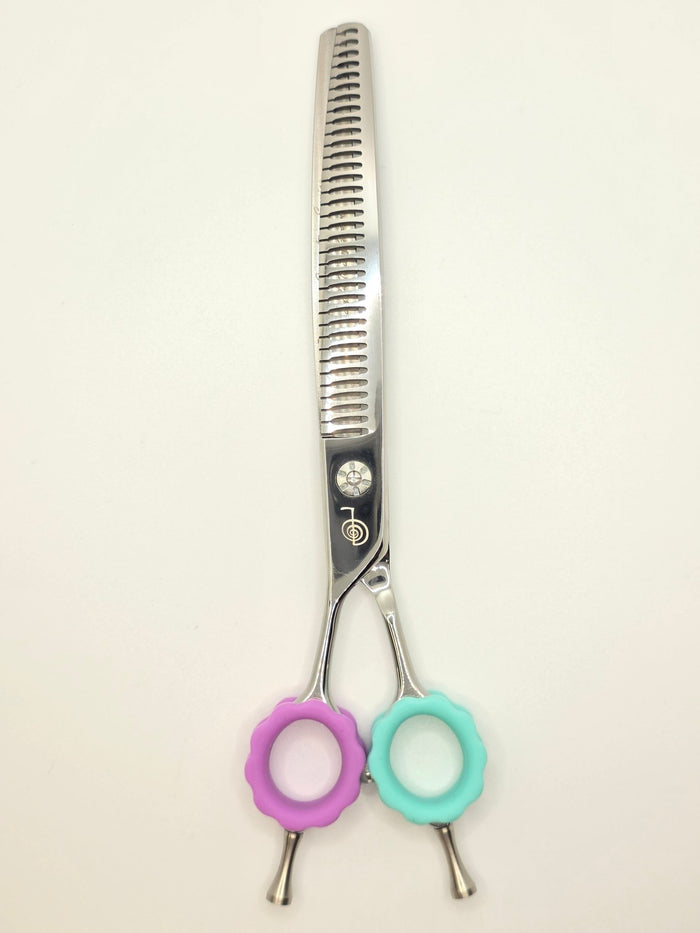 Reiki Shears - Southpaw Curved Blender - Cat The Dog Groomer Signature Collection