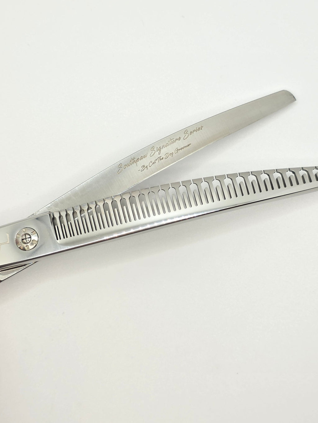 Left-Handed Curved Chunker - Southpaw Curved Chunker - Cat The Dog Groomer Signature Collection - Reiki Shears
