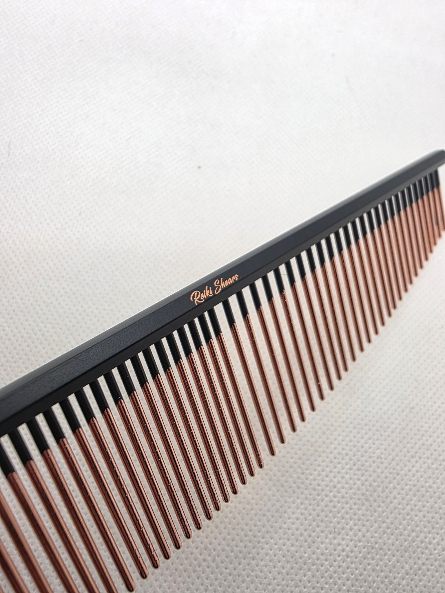 Reiki Shears - Spiral Ground Copper Half Moon Comb - Reiki Shears
